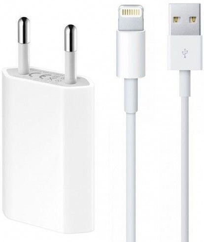 ᐅ • USB Oplader voor Apple iPhone X - 5 Watt 2 Meter Eenvoudig GSMOplader.nl