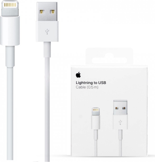 dutje omhelzing Metropolitan ᐅ • Apple iPhone 5 Lightning kabel - Origineel Retailverpakking - 0.5 Meter  | Eenvoudig bij GSMOplader.nl