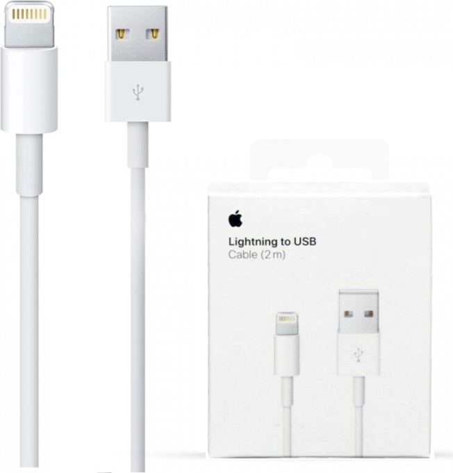 oorsprong stok Beeldhouwwerk ᐅ • Apple - Lightning USB kabel - Origineel blister - 2 Meter | Eenvoudig  bij GSMOplader.nl