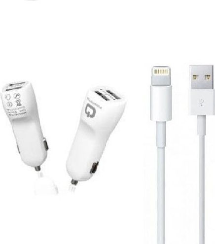 Verplicht nakoming betaling ᐅ • Autolader geschikt voor Apple iPhone 14 + Lightning kabel - 2 Ampere -  0.5 Meter | Eenvoudig bij GSMOplader.nl