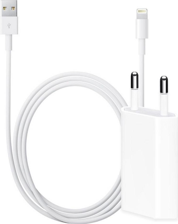 aflevering oorsprong lawaai ᐅ • Lightning Oplader geschikt voor Apple iPhone 8 Plus - 5 Watt - 2 meter  | Eenvoudig bij GSMOplader.nl