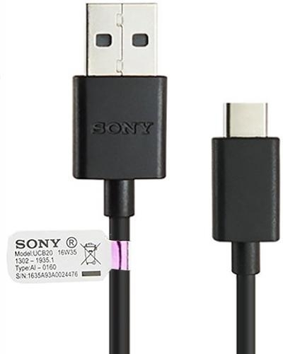 ᐅ Oplader Sony Xperia USB-C 1.5 100 CM - Origineel Zwart | Eenvoudig bij GSMOplader.nl