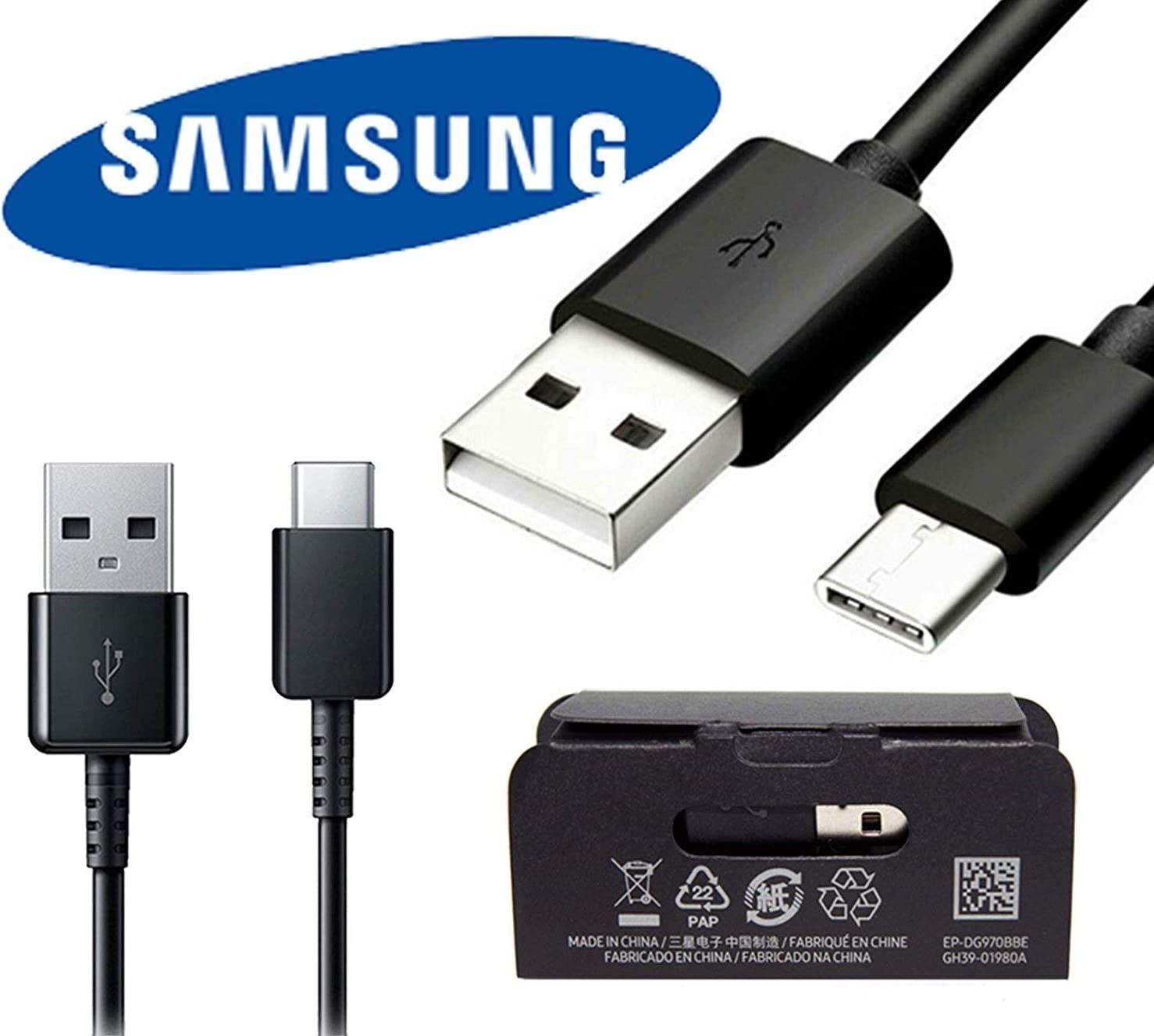 Onderdrukken Dynamiek bellen ᐅ • Snellader Samsung Galaxy A80 USB-C 2A 120 CM - Origineel - Zwart |  Eenvoudig bij GSMOplader.nl