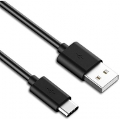 Kabel voor Snelladen Samsung Galaxy C10 USB-C 120 CM - Origineel - Zwart