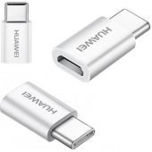 Huawei P10 Micro-USB naar USB-C Converter - Origineel - Wit