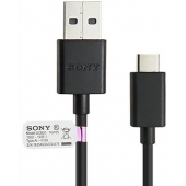 Datakabel Sony Xperia XZ2 USB-C 100 CM - Origineel - Zwart