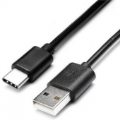 Universele Datakabel USB-C voor Wileyfox Swift 2 Plus - Zwart