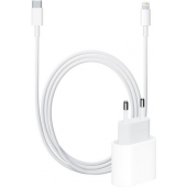 Fast Charger 20W - geschikt voor de Apple iPhone 8 + USB-C naar Lightningkabel - 1 Meter