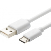 Micro-USB kabel voor Huawei A199 - Wit - 0.25 Meter