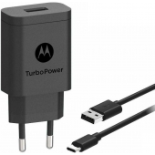 Motorola One Zoom Turbo snellader 15W Zwart - USB-C - 100CM - Origineel