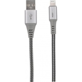 Musthavz Nylon USB-A naar Lightning Kabel - 1 Meter
