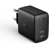 Power Delivery Oplader Aukey (2 x USB-C) 65W 